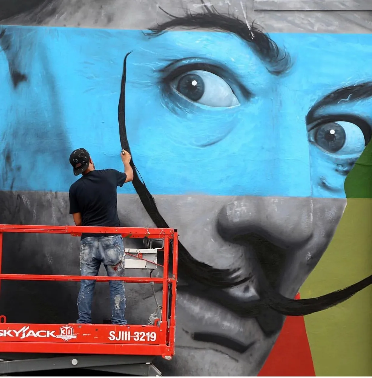 Icons in Color (in progress) — mural by Carmo in Fort Lauderdale, FL